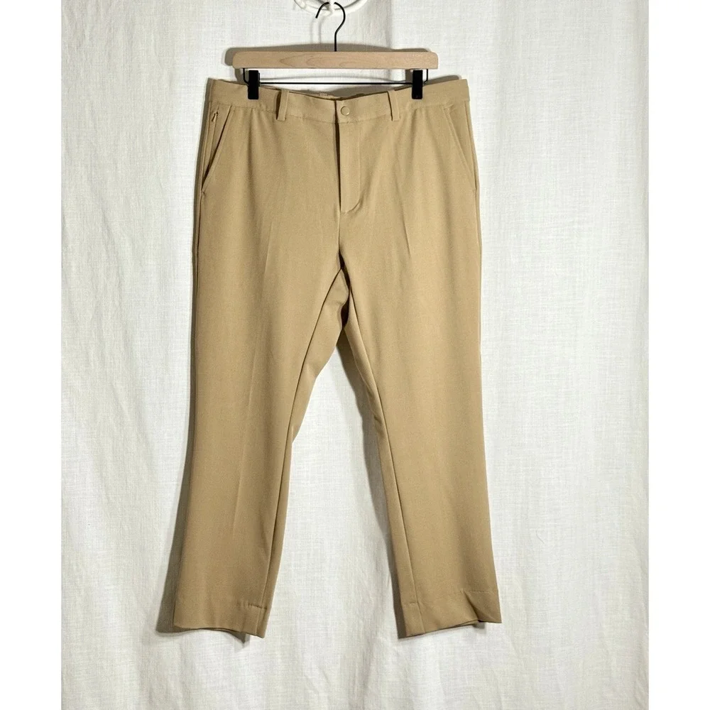 Quince Ultra‎ Stretch 24/7 Performance Smart Chinos Khaki Athletic Taper 34x28 - Picture 4 of 12